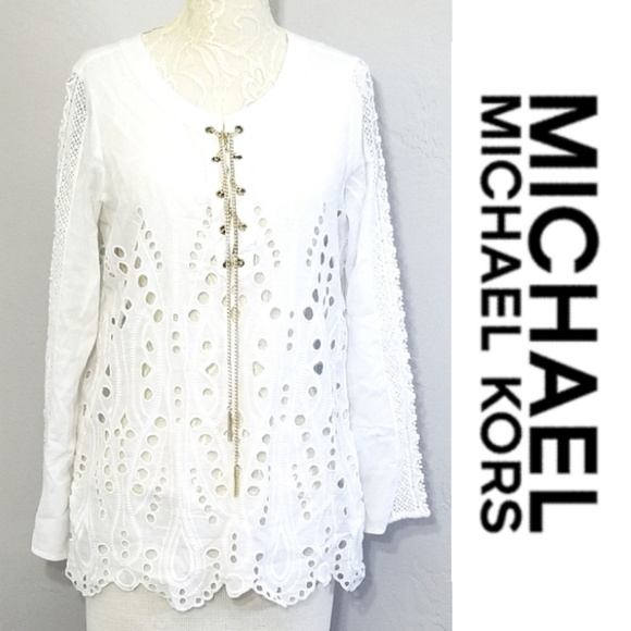 michael kors crochet tunic